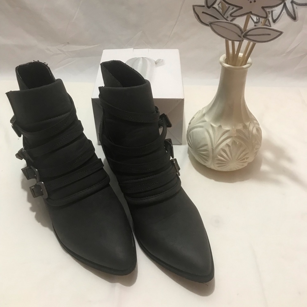 Dark grey booties